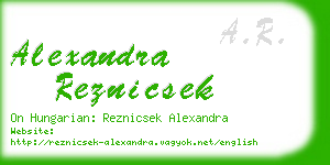 alexandra reznicsek business card